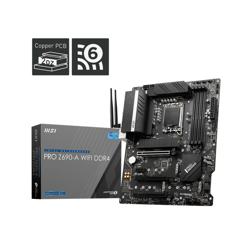 Placa de baza msi pro z690-a wifi lga 1700 911-7d25-012 / 4719072888633  specifications model name