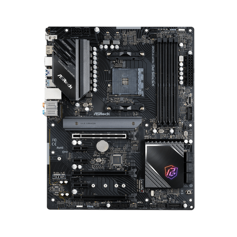 Placa de baza asrock x570s pg riptide am4  supports amd am4 socket ryzen™ 2000 3000