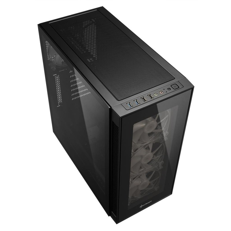 Carcasa sharkoon tg5 pro rgb atx   general form factor: atx expansion slots: 7 interior painting: