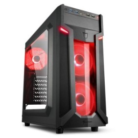 Carcasa sharkoon vg6-w red atx  general form factor: atx expansion slots: 6 interior painting: ✓