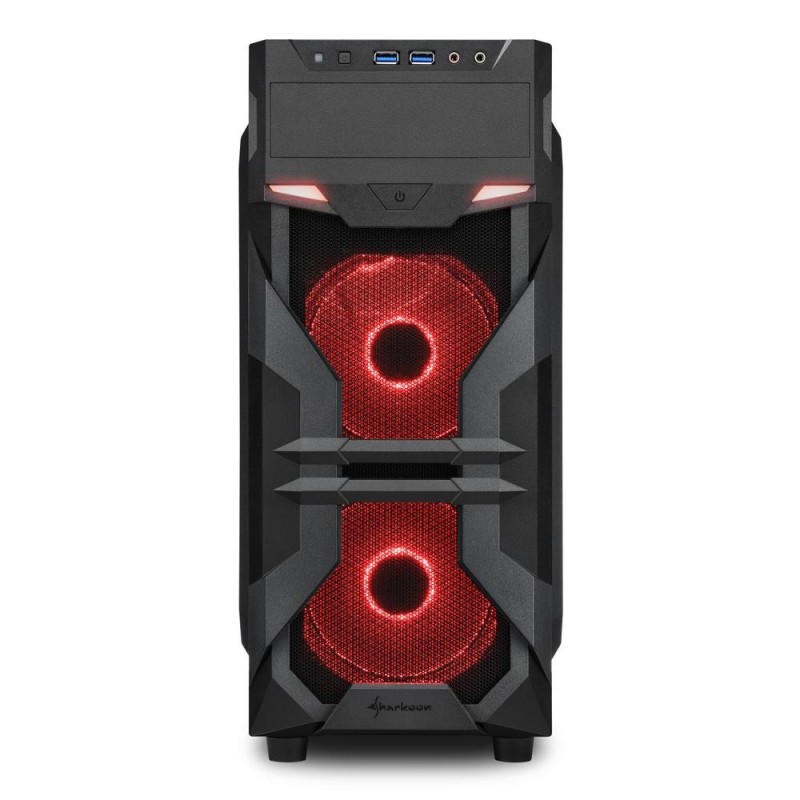 Carcasa sharkoon vg7-w red atx  general form factor: atx expansion slots: 6 interior painting: ✓