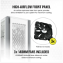 Carcasa corsair 7000d airflow full-tower atx pc case — white  maximum gpu length 450 mm