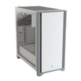 Carcasa corsair 4000d tempered glass mid-tower atx case — white  case dimensions 453mm x 230mm