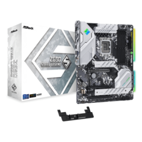 Placa de baza asrock z690 steel legend d4 lga 1700  supports 12th gen intel® core™