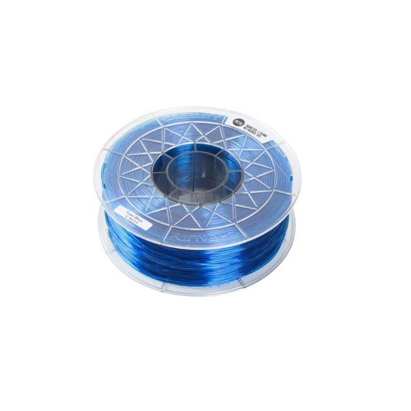 Creality cr petg 3d printer filament transparent blue printing temperature: 230-250°c filament diameter: 1.75mm tensile