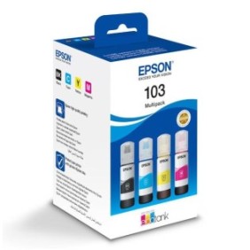 Kit cartuse cerneala epson 103 multipack (cyanmagentayellowblack) pentru ecotank l5296 ecotank l5290 ecotank l3266 ecotank