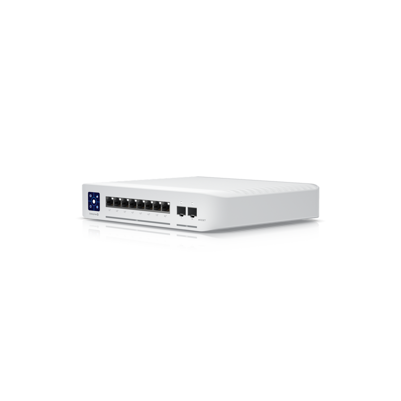 Ubiquiti unifi switch usw-enterprise-8-poe 8x 1/2.5 gbps rj45 ethernet 2x 1/10 gbps sfp+ poe: 8x