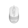 Mouse a4tech - fm10 white cu fir usb optic 1200 dpi butoane/scroll 4/1 buton selectare