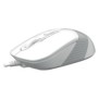 Mouse a4tech - fm10 white cu fir usb optic 1200 dpi butoane/scroll 4/1 buton selectare