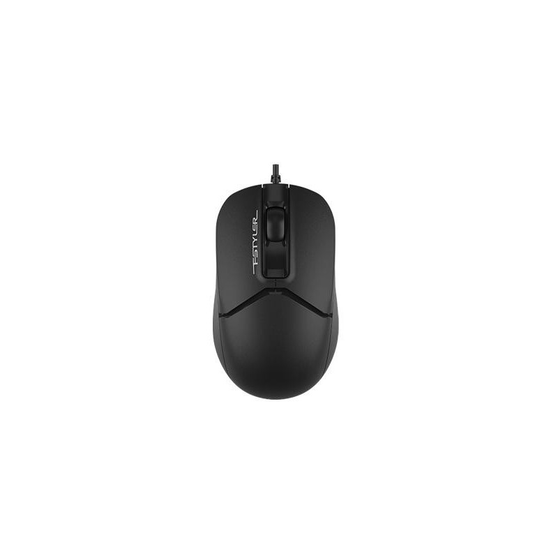 Mouse a4tech - fm12 black cu fir usb optic 1600 dpi butoane/scroll 3/1