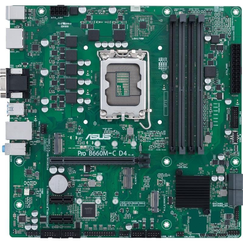 Placa de baza asus pro b660m-c d4-csm lga 1700  cpu intel® socket lga1700 for 12th