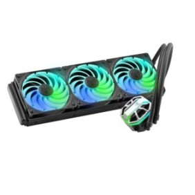 Sapphire nitro+ s360-a aio cpu cooler  radiator radiator dimensions: 394mm x 120.5mm x 52.5mm  radiator