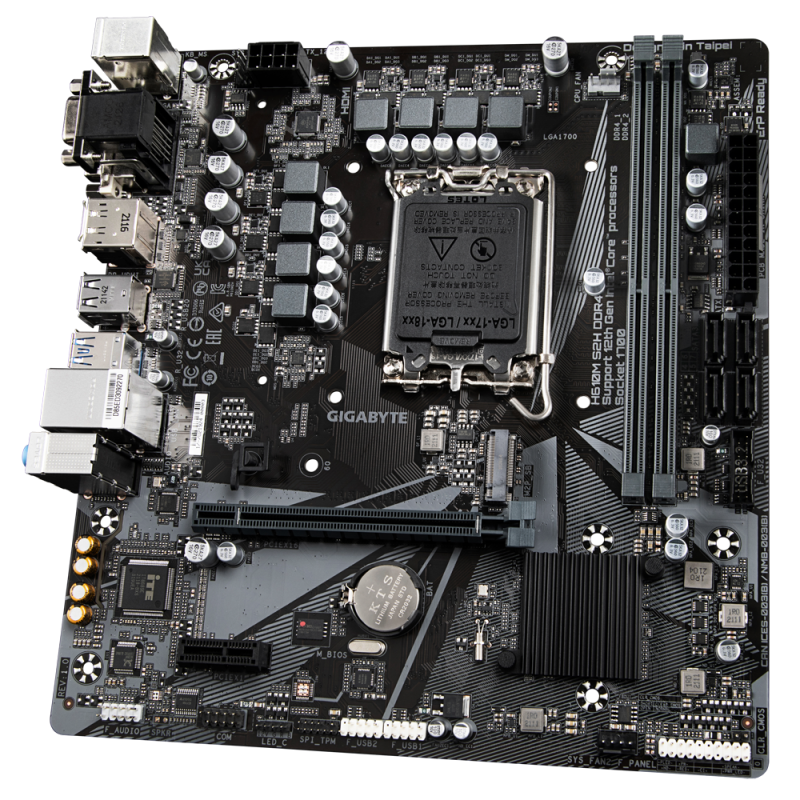 Placa de baza gigabyte h610m s2h d4 lga 1700  intel® h610 motherboard with 6+1+1 hybrid