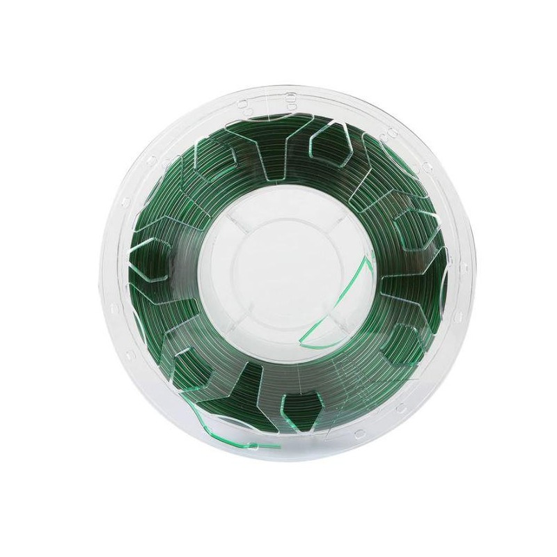 Creality cr petg 3d printer filament transparent green printing temperature: 230-250°c filament diameter: 1.75mm tensile