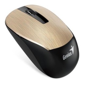 Mouse genius wireless nx-7015 2.4ghz optic 1600 dpi butoane/scroll 3/1 auriu  categorie notebook si pc