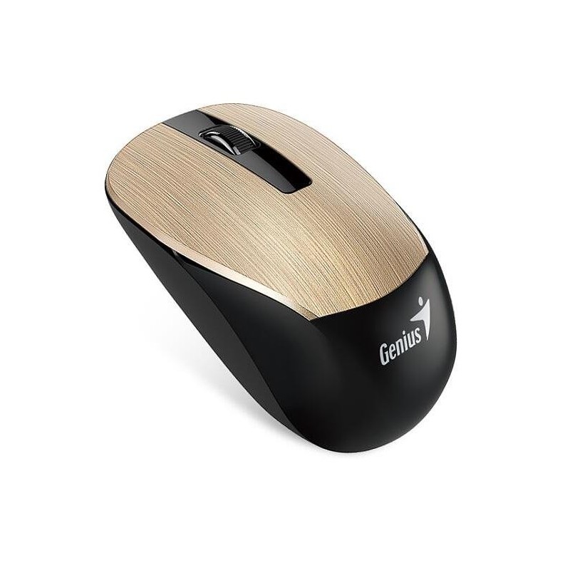 Mouse genius wireless nx-7015 2.4ghz optic 1600 dpi butoane/scroll 3/1 auriu  categorie notebook si pc