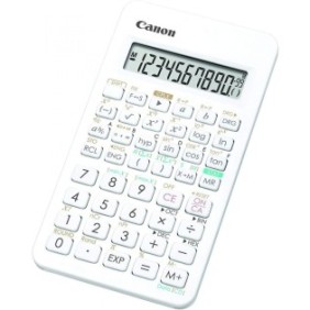 Calculator birou canon f605ghwb 10 digiti display lcd alimentare solara si baterie 154 functii alb.