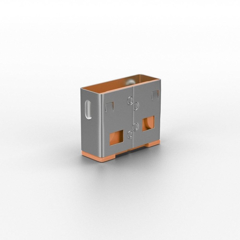 Lindy 10 usb port locks orange no key blocator porturi usb (capace)