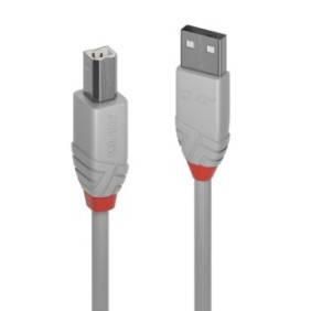 Cablu lindy 05m usb 2.0 type a to b anthra line