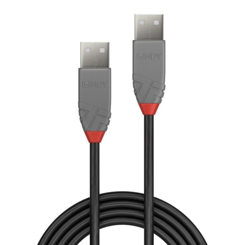 Cablu lindy 3m usb 2.0 type a to a anthra line