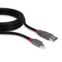 Cablu lindy 2m usb 2.0 type a to micro-b anthra line