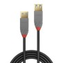 Cablu lindy 0.5m usb 3.2 type a extension cable 5gbps anthra line