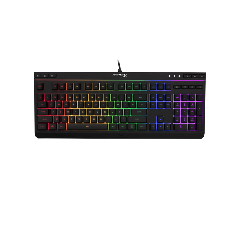 Tastatura hp hyperx alloy core rgb tip: cu membrana fir detasabil iluminata rgb usb 2.0