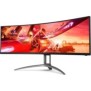 Monitor 48.8 aoc ag493qcx dfhd 3840* 1080 144 hz curbat 1800r wled va 32:9 4