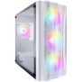 Carcasa 1stplayer x3-m-4f1-w-wh fara sursa rgb micro atx