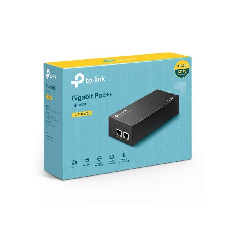 Tp-link poe++ injector tl-poe170s standarde si protocoale: ieee802.3i ieee802.3u ieee802.3ab ieee802.3af ieee802.3at ieee802.3bt