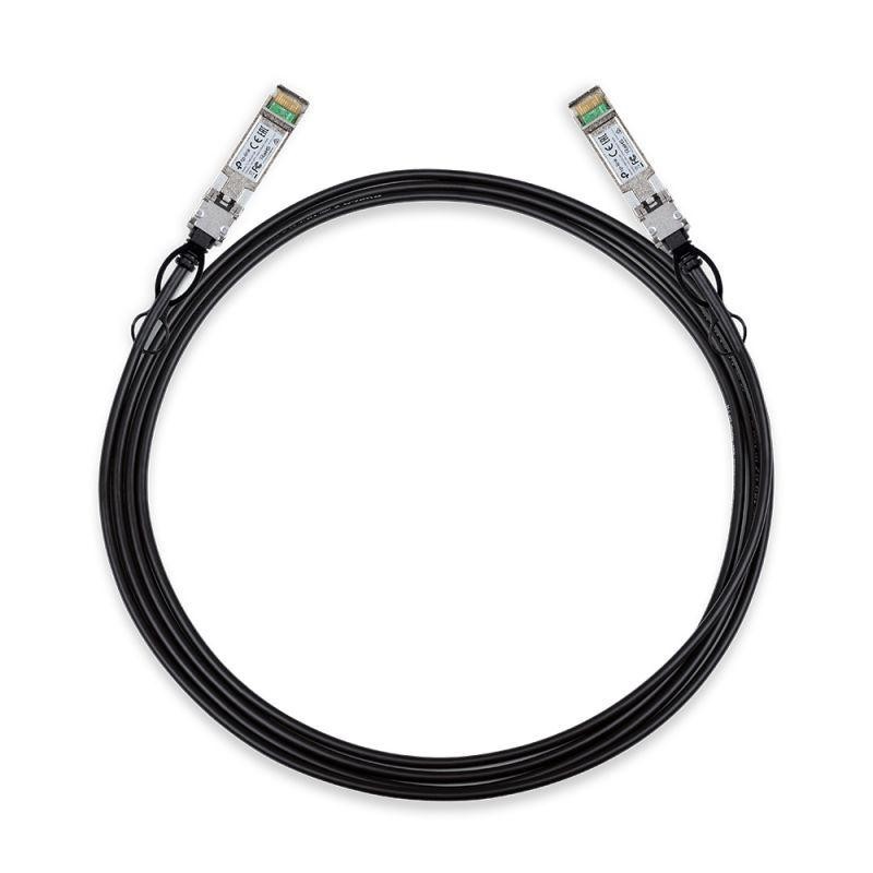 Tp-link cablu 10g sfp lungime 3 metri direct attach conector 10g in ambele parti.