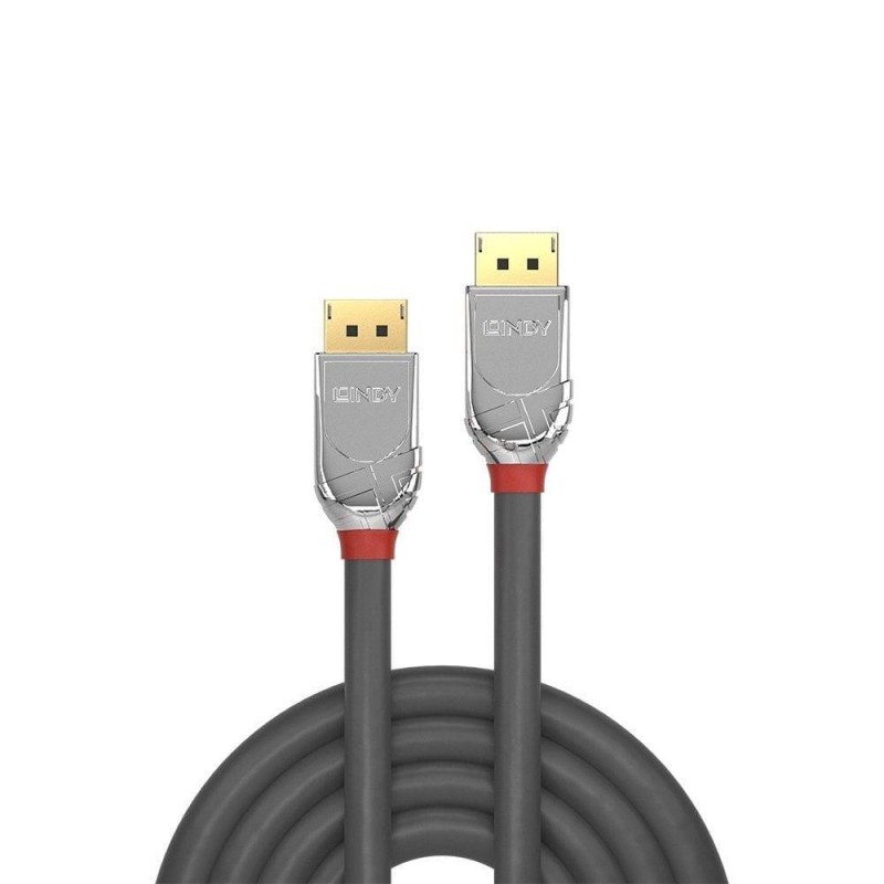 Lindy 3m displayport 1.4 cable cromo line  technical details  connectors  connector a: displayport male connector