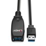 Cablu lindy 15m usb 3.0 active extension slim negru  technical details  connectors  connector a: usb