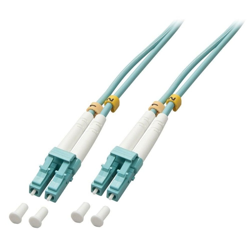 Cablu lindy fibre optic lc/lc om3f 50m  description  2 x lc male to 2 x