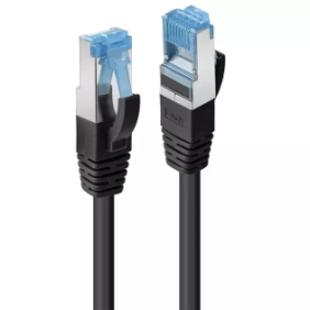Cablu lindy 1m cat.6a s/ftp lszh network cable black rj45 m/m 500mhz copper  technical details