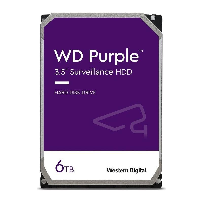 Hdd intern wd 3.5 6tb purple sata3 intellipower (5400rpm)  64mb surveillance hdd