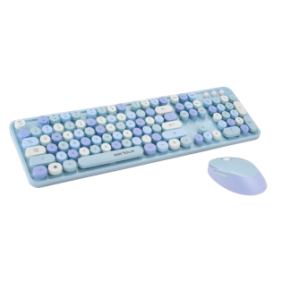 Kit tastatura + mouse serioux retro  9900bl wireless 2.4ghz us layout multimedia mouse optic 800-1600dpi
