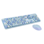 Kit tastatura + mouse serioux retro  9900bl wireless 2.4ghz us layout multimedia mouse optic 800-1600dpi