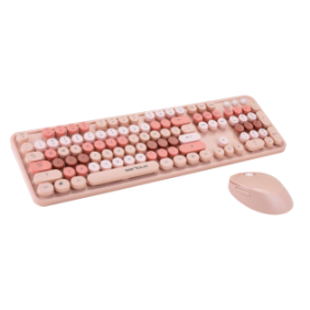 Kit tastatura + mouse serioux retro  9900br wireless 2.4ghz us layout multimedia mouse optic 800-1600dpi