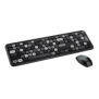 Kit tastatura + mouse serioux colourful 9920bk wireless 2.4ghz us layout multimedia mouse optic 1200dpi