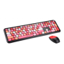 Kit tastatura + mouse serioux colourful 9920rd wireless 2.4ghz us layout multimedia mouse optic 1200dpi