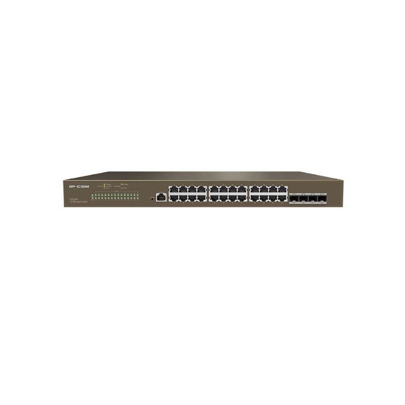 Ip-com 24-port gigabit ethernet managed l3 switch g5328f standarde: ieee802.3ieee802.3uieee802.3abieee802.3adieee802.3zieee802.3