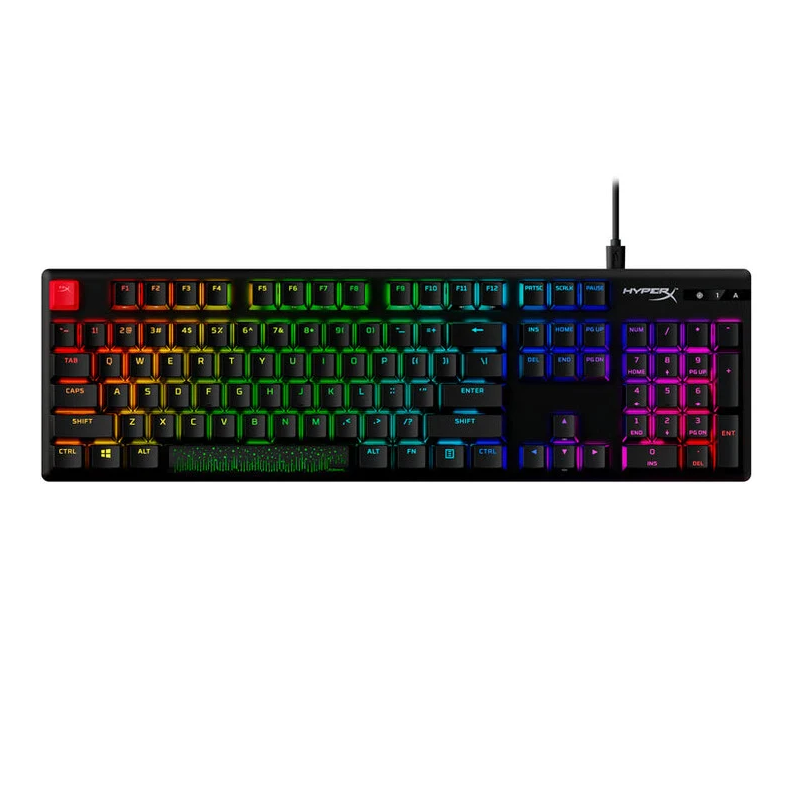 Tastatura hp hyperx alloy origins pbt tastatura mecanica cablu usb type-c detasabil iluminare rgb anti-ghostingneagra