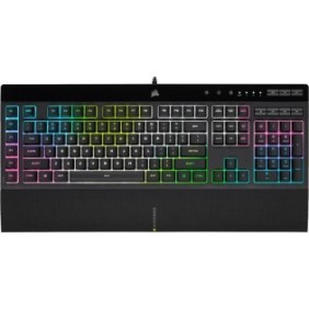 Corsair k55 rgb pro negru  12-key selective with anti-ghosting supported in icue wired connectivity usb