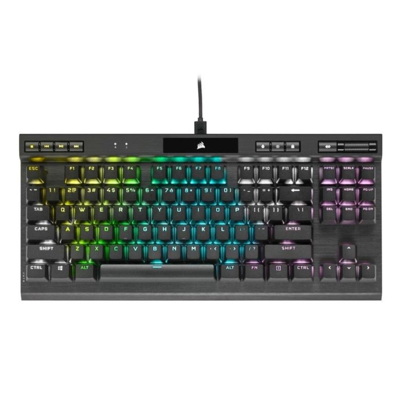 Corsair k70 rgb tkl champion series mechanical negru  full key (nkro) with 100% anti-ghosting supported