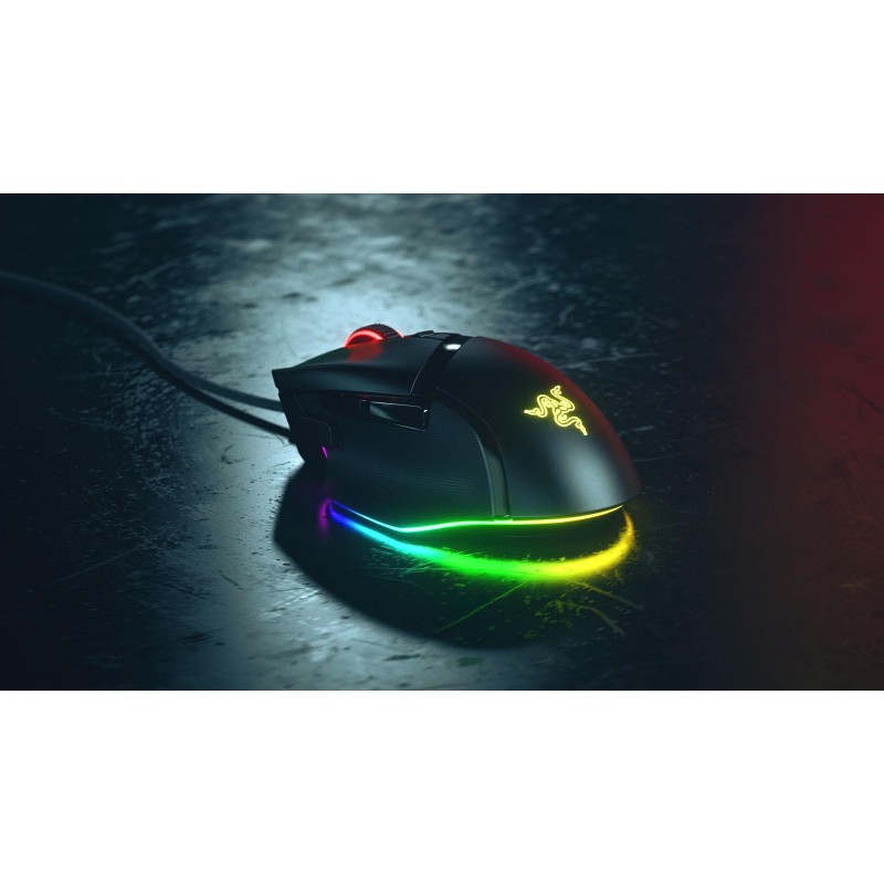 Mouse razer cu fir razer basilisk v3 rgb butoane programabile 10+1 razer™ hyperscroll tilt wheel