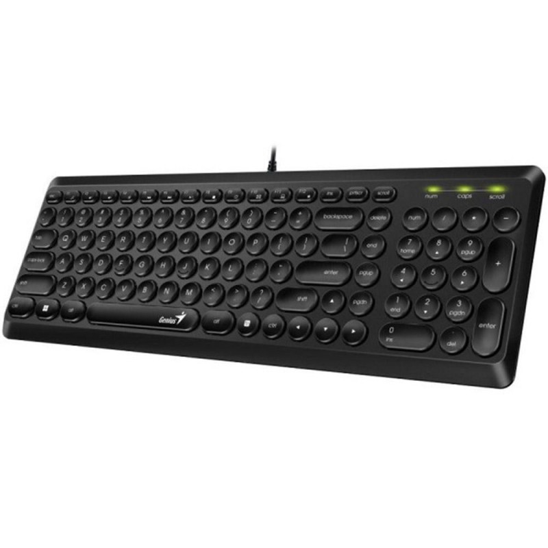 Tastatura genius slimstar q200 usb cu fir us layout neagra