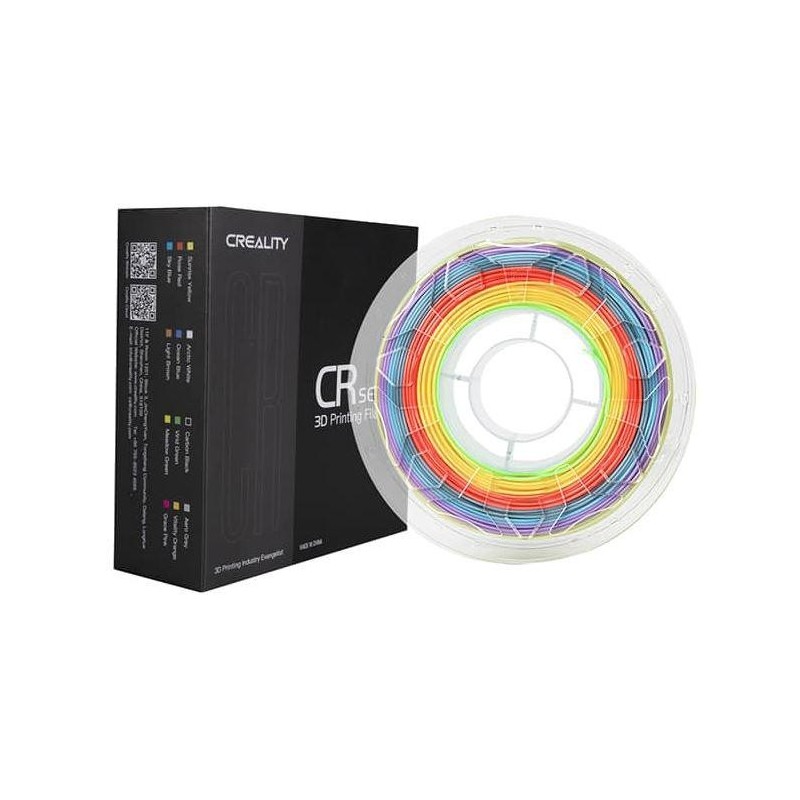 Creality cr pla 3d printer filament rainbow printing temperature: 190-220 filament diameter: 1.75mm tensile strength: