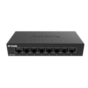 D-link switch dgs-108gl 8 porturi gigabit capacity 16gbps desktop faramanagement metal negru fara ventilator d-link
