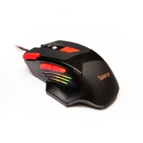 Mouse spacer gaming sp-gm-02 cu fir optic1000/ 1600/ 2000/ 2400 dpi butoane/scroll 8/1 iluminare led